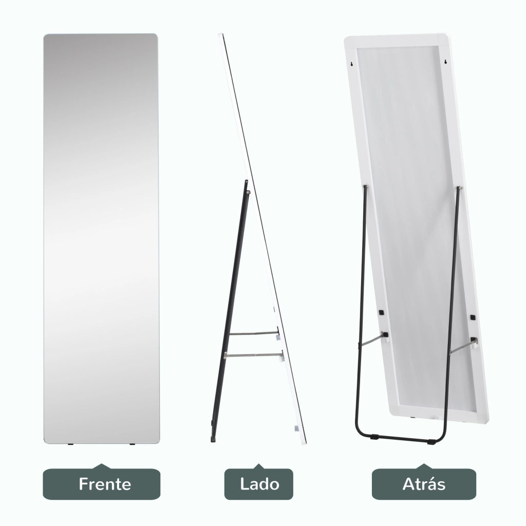 Specchio a Pieno Corpo con Cornice in Legno ¨C Minimal ¨C 45x37x158,5 cm