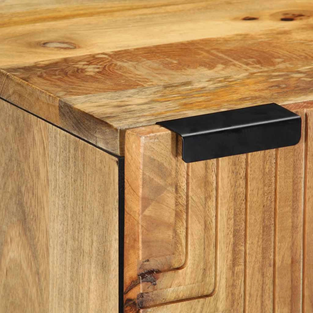 Pratico mobiletto da bagno sospeso 38 x 33,5 x 48 cm in legno di mango marrone 02_0057742