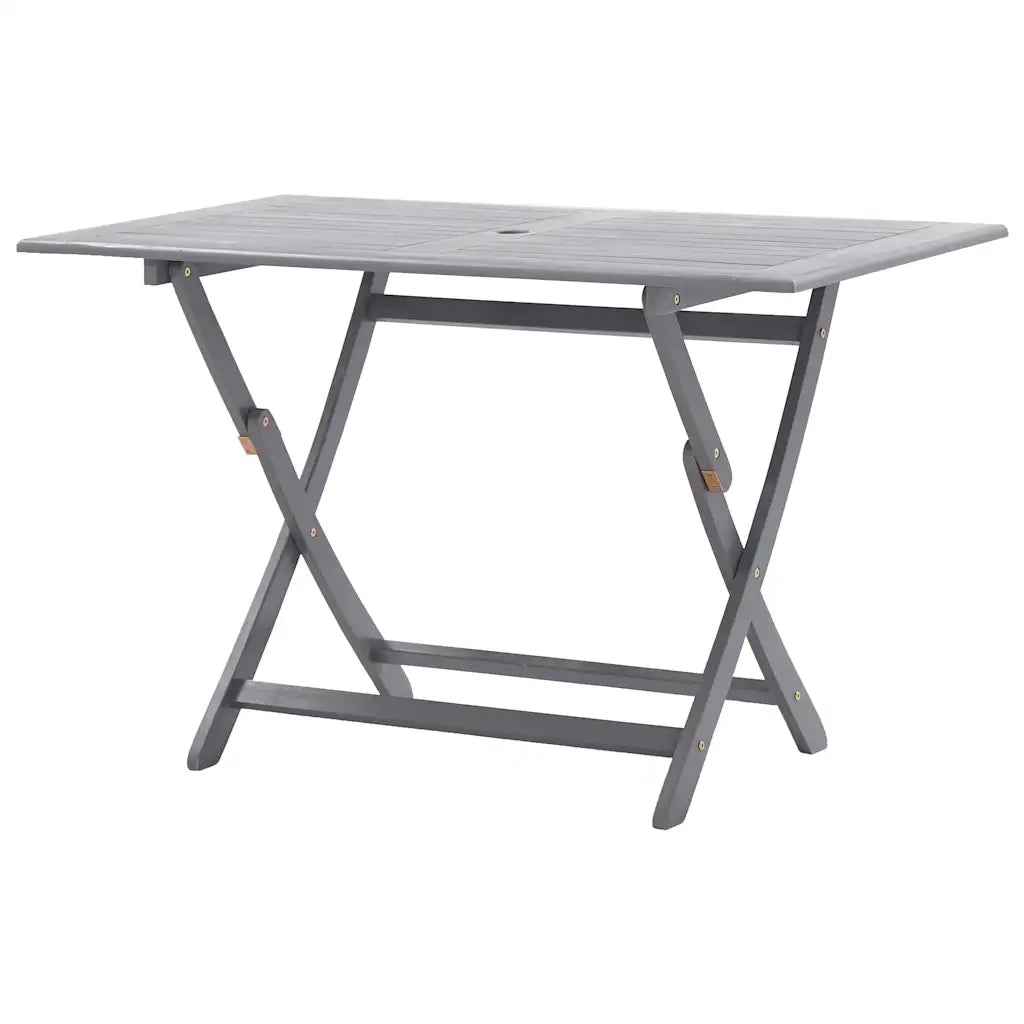 Tavolo da Giardino Pieghevole 120x70x75cm in Massello d'Acacia 46331