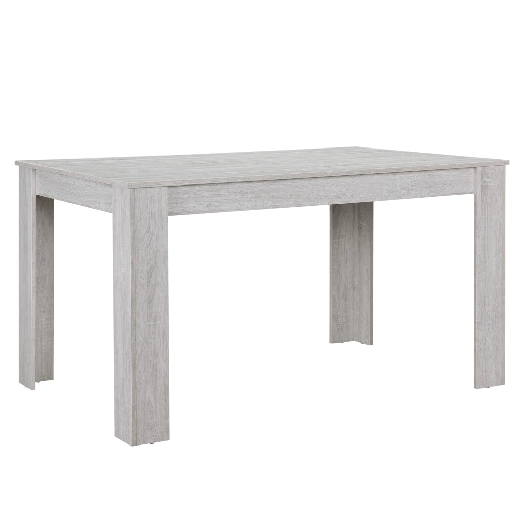Tavolo da Pranzo Nora Tavolo da Cucina Fino a 6 Posti 77x140x90cm Effetto Rovere Bianco [en.casa]