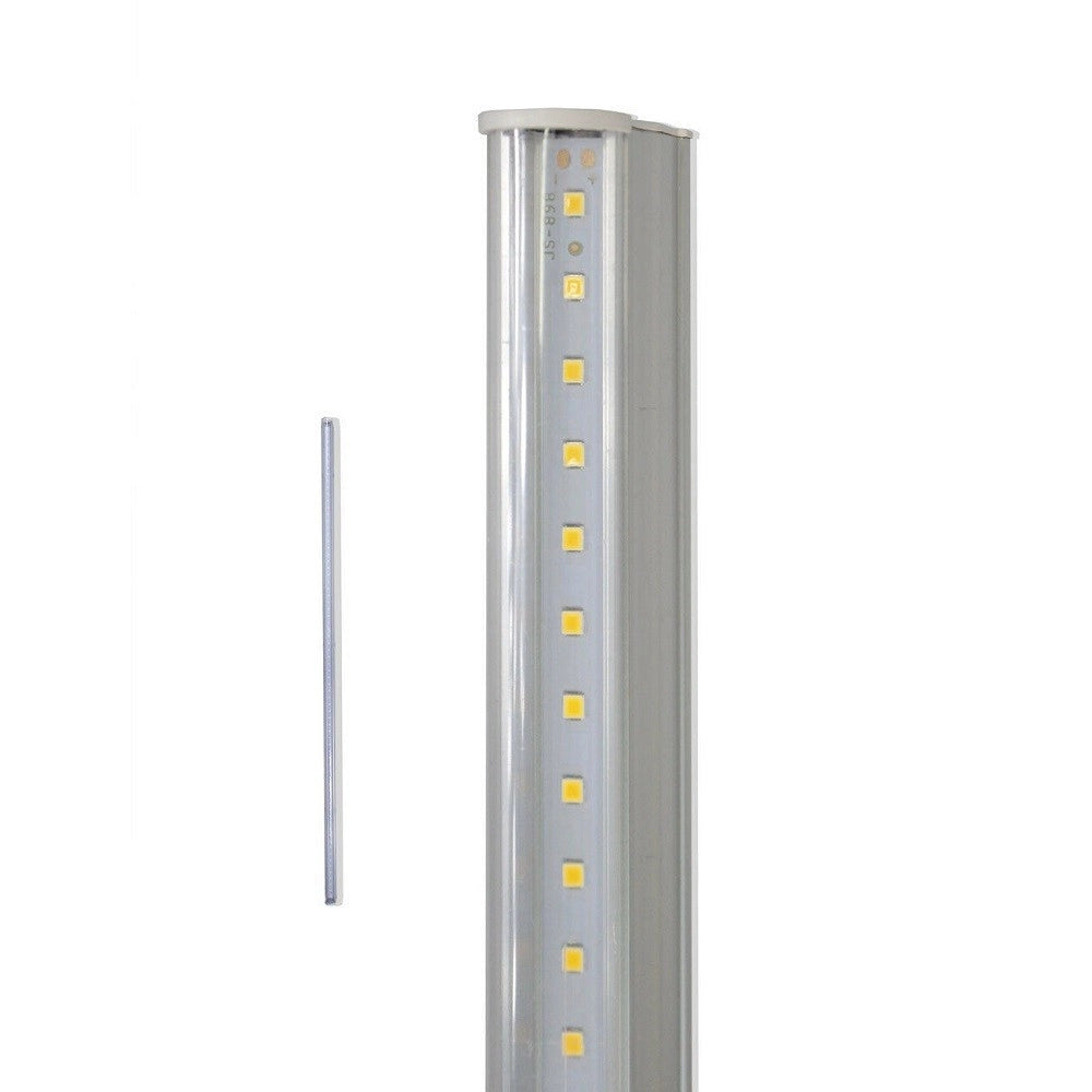 Trade Shop - Sottopensile Led Smd Trasparente Reglette Plafoniera 30 60 90 Cm 6500 3000 4000k - -bianco Naturale   90 Cm   -