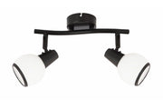 Plafoniera nera regolabile 25cm 2xE14 Reality Loris