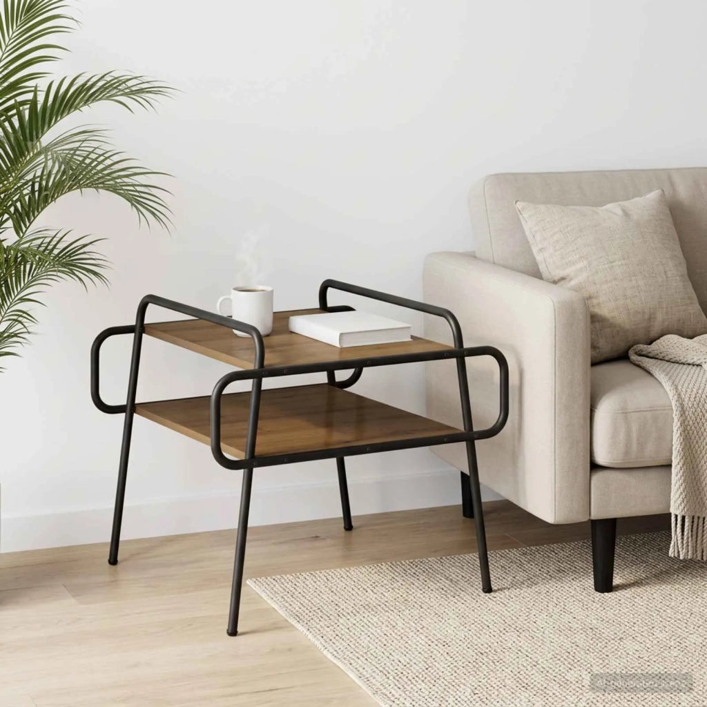 Tavolino da salotto Rovere Artigianale 50 x 50 x 51 cm 8007755