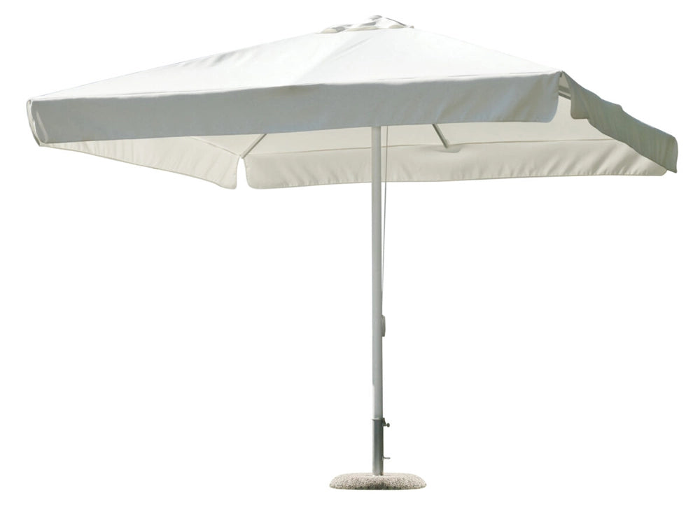 Ombrellone quadrato in poliestere Greenwood Materiale: Poliestere, Colore: Bianco