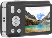 Fotocamera Compatta con Risoluzione FHD 8K 68MP, Zoom Digitale 16x - Fotocamere Potenti per la Fotografia con 20 Filtri di Bellezza Integrati per Bambini e Teenager (Nero)