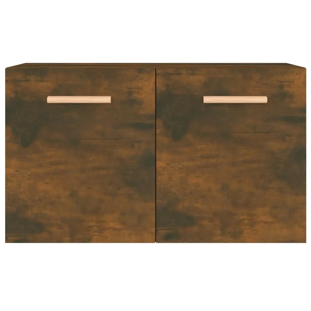 Armadietto a Muro | Mobile a Parete Rovere Fumo 60x36,5x35 cm in Legno Multistrato