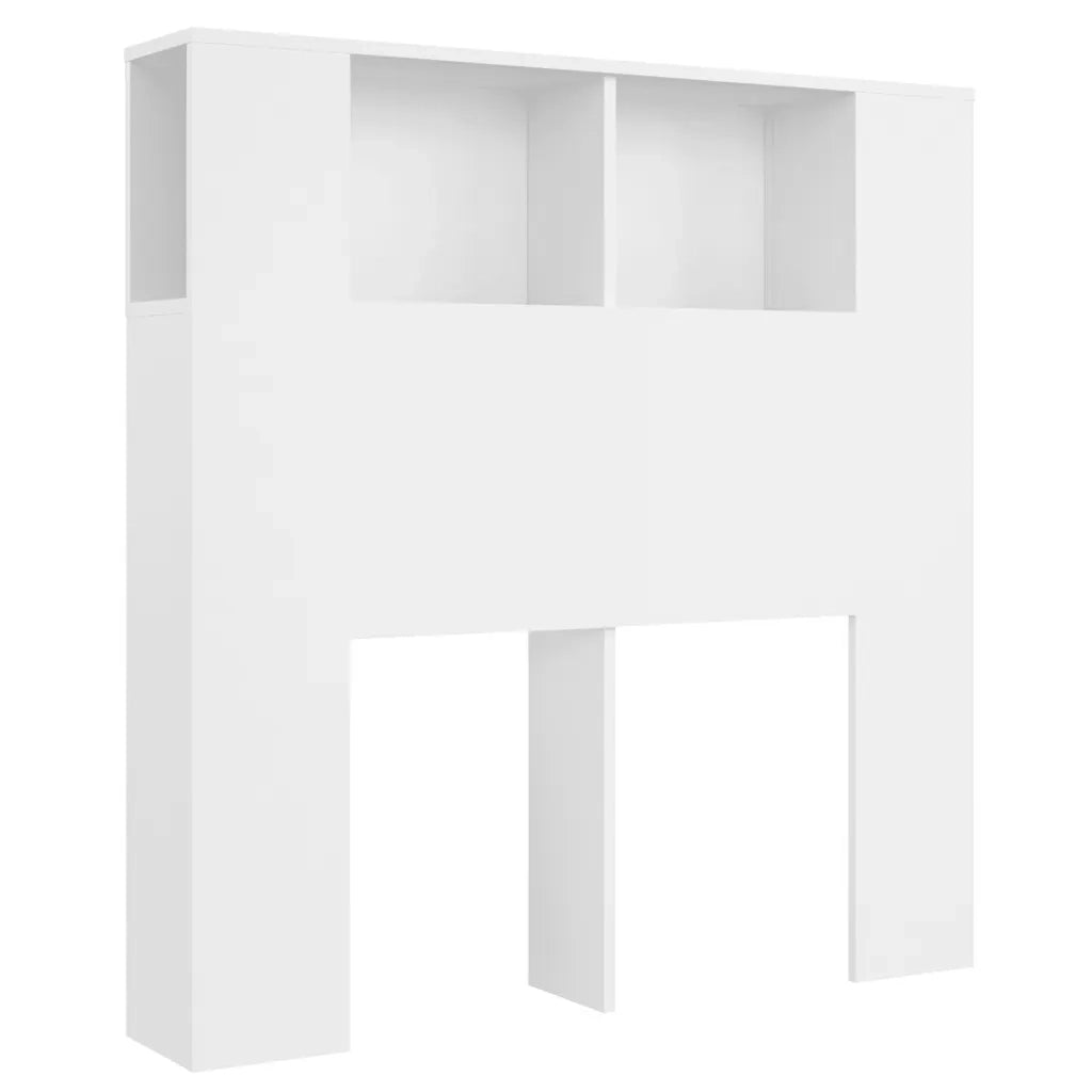 Mobiletto con testiera bianco 100x18,5x102,5 cm 811907