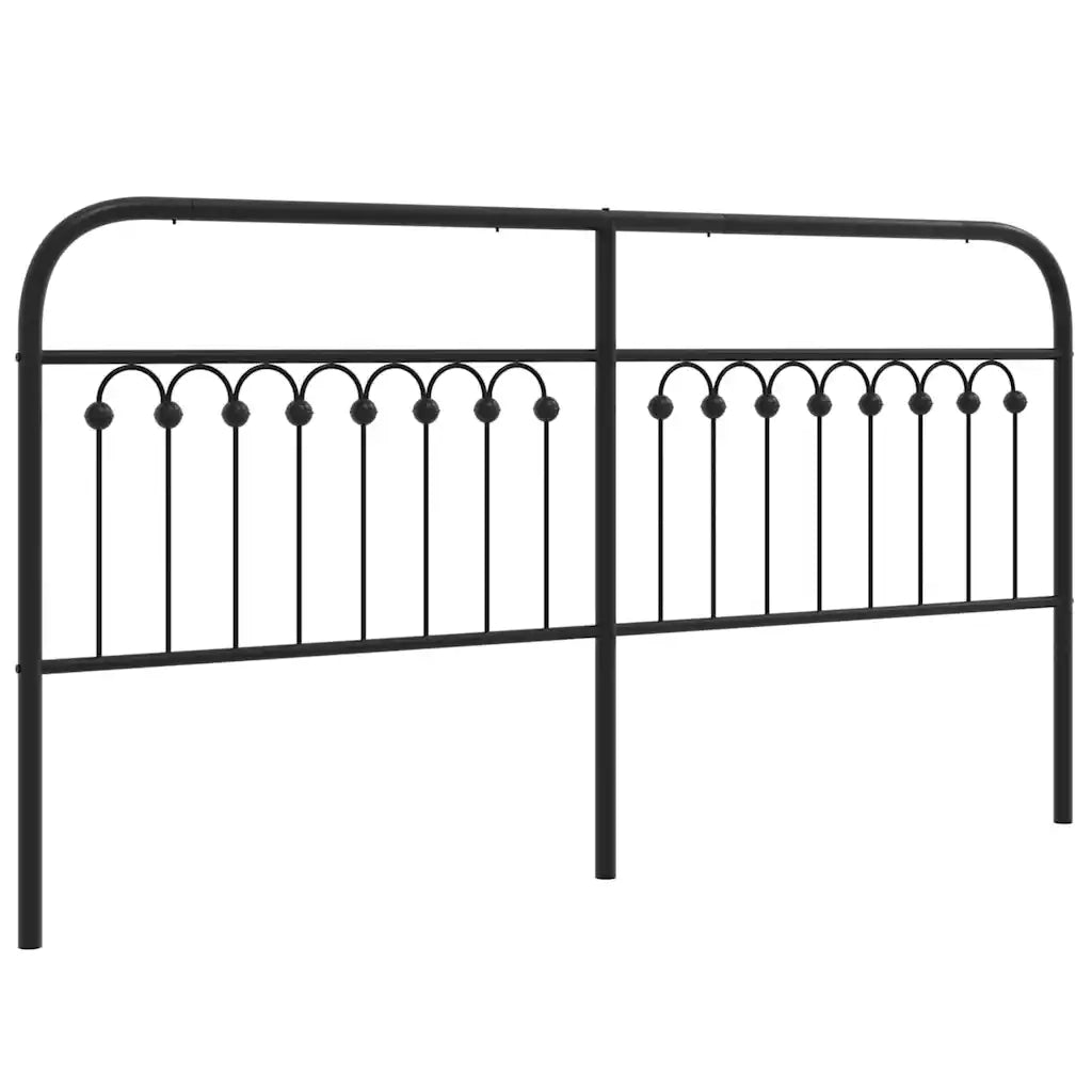 Testiera di Ricambio in Metallo Nero 180 cm 376636