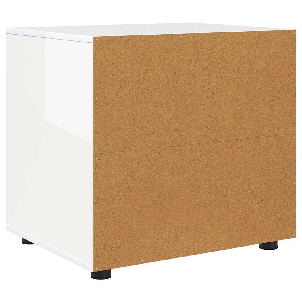 Armadio Bianco Lucido 60 x 48 x 57 cm Legno multistrato 888831