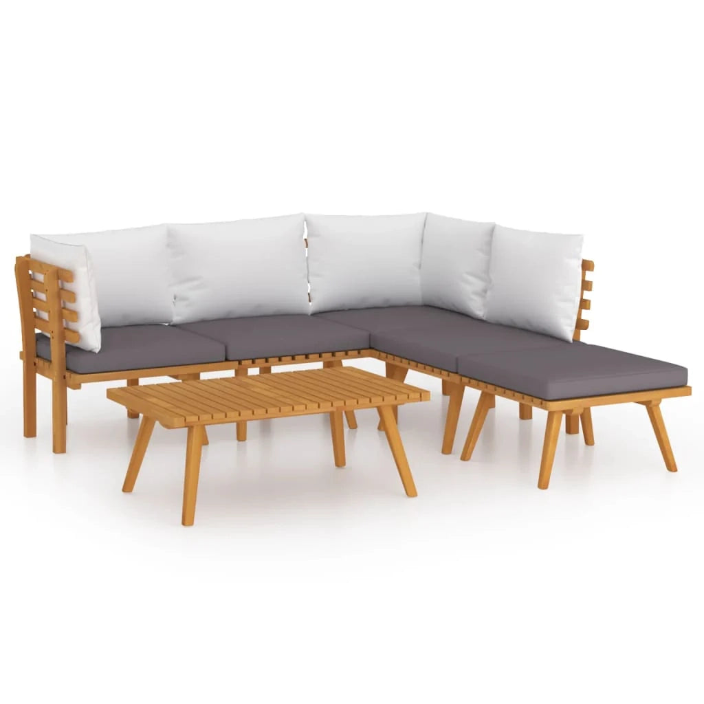 Set di mobili da giardino mobili da esterno 6 pezzi con cuscini legno massello di acacia 02_0016658