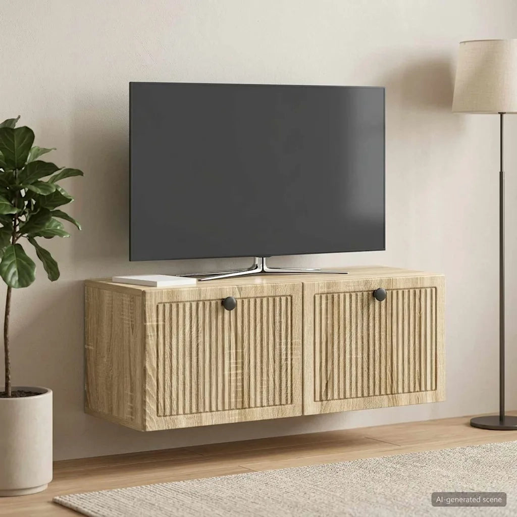 Mobile Porta TV da Muro Rovere Sonoma 78,5 x 31 x 30 cm 898037