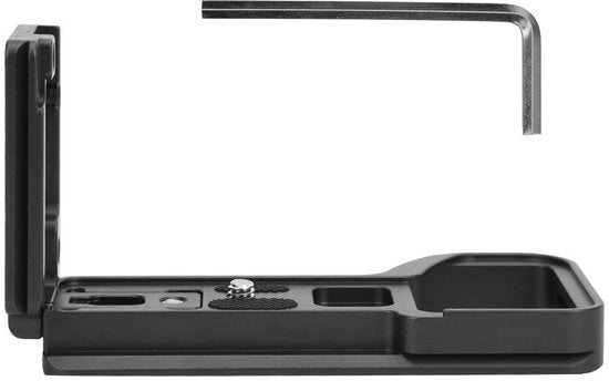 Piastra di scambio L-shape - Lega di alluminio - Manico - Estensione - Compatibile con A6600 - Lavorazione in precisione CNC - Piastra per camera