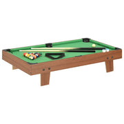 Mini Tavolo da Biliardo 3 Piedi 92x52x19 cm Marrone Verde cod mxl 73952