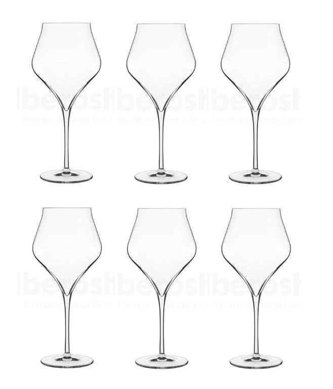 Set 6 Calici Vino Bianco Supremo Burgundy in Vetro Sonoro 65 cl Luigi Bormioli
