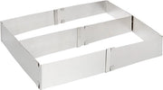 Fornello per Cucina Premium, Altezza 5 cm, Dimensioni Regolabili e Divisibili, 28,5 x 18 x 5 cm, Acciaio Inox, Argento, Modello 2023