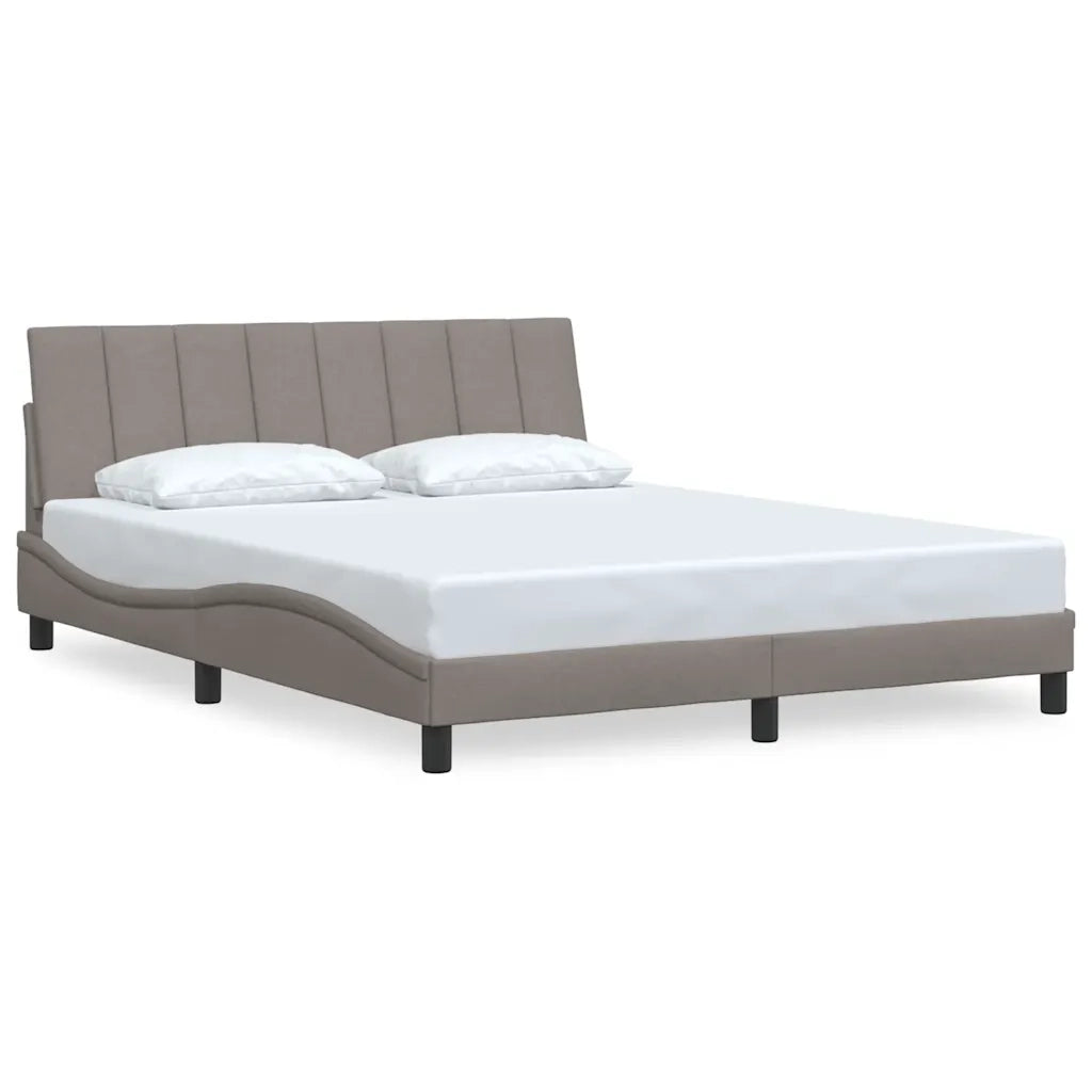 Giroletto senza Materasso Hanko Tortora 160x200 cm in Tessuto 3310402