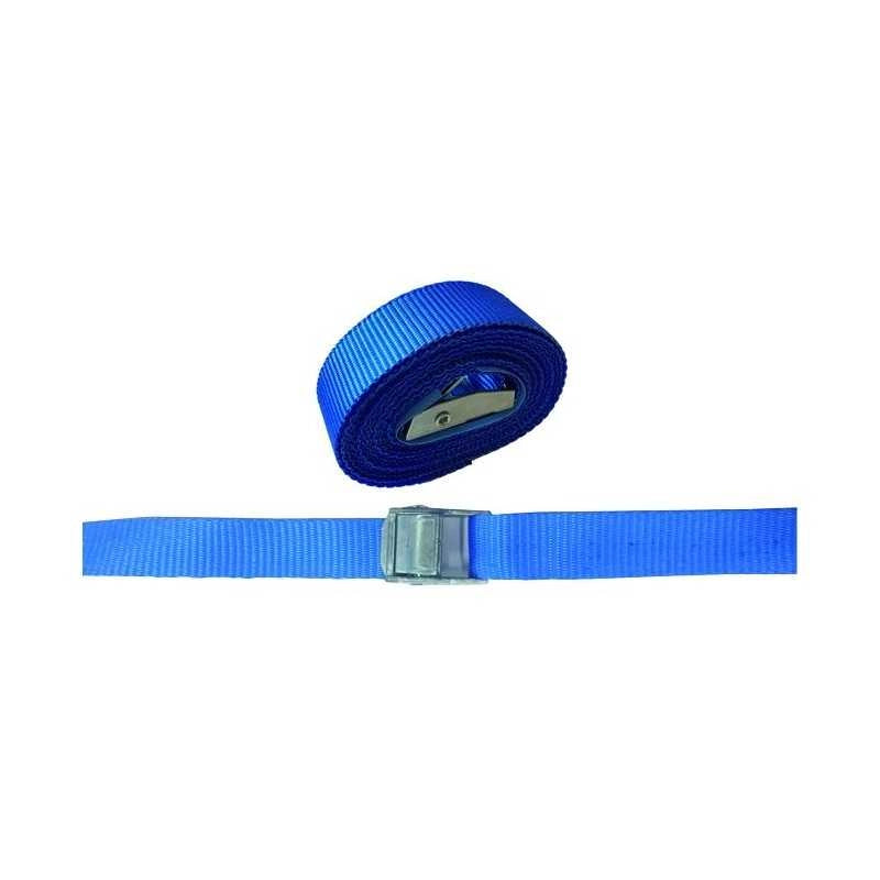 Cinghie Semplici Vigor Blu con Morsetto 25Mm 2,5 M