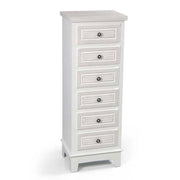 ELEGANT CASSETTIERA A 6 CASSETTI 40 X 30 X 112 CM COLORE BIANCO