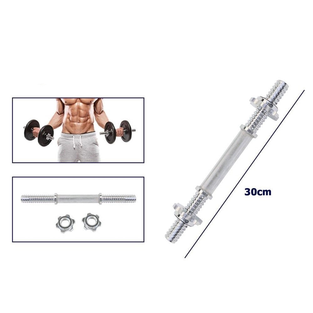 Trade Shop - Manubrio Filettato A Vite Da 30 Cm Per Sollevamento Pesi Palestra Sport Fitness -