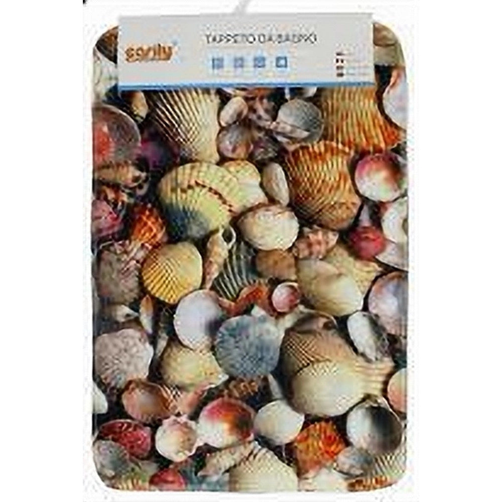 Trade Shop - Tappeto Tappetino In Tessuto Arredo Bagno Antiscivolo Stile Marino 40x60cm 79442 -
