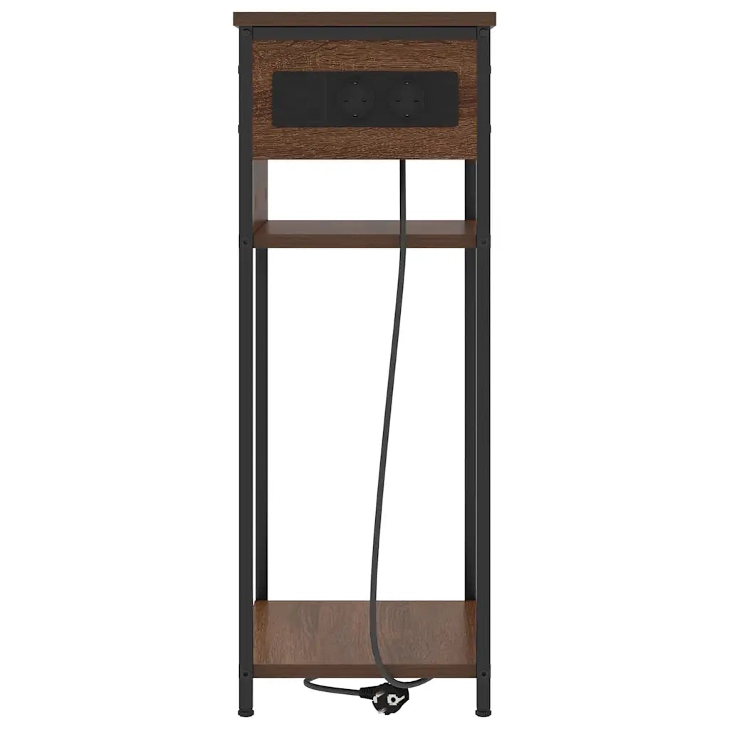 Armadio da Notte Rovere Marrone 41 x 28 x 76 cm 859579