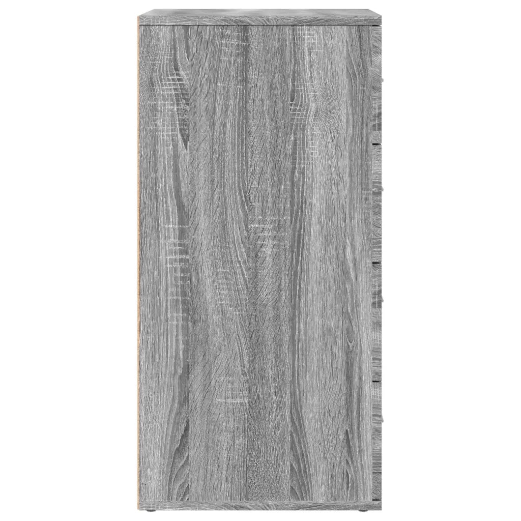 Credenze 2 pz Grigio Sonoma 60x39x80 cm in Legno Multistrato
