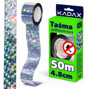 Nastro repellente per uccelli KADAX 50M riflettente, deterrente per piccioni e storni.