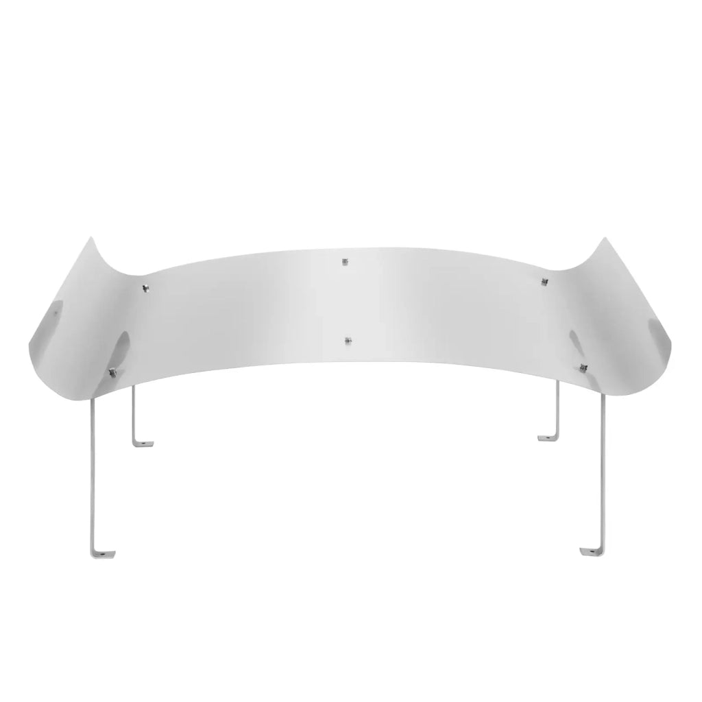 Cappello per camino in acciaio inox 100 x 100 x 40 cm acciaio inox argento 14_0008588