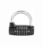 Wachtwoordslot a 5 cifre per combinazione, slot di sicurezza per armadi, casse, cancelli, biciclette, bagagli, slot di sicurezza con codice - nero