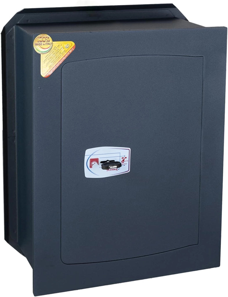 Cassaforte Verticale a Muro 42x34x20 cm con Chiave Technomax Serie Gold