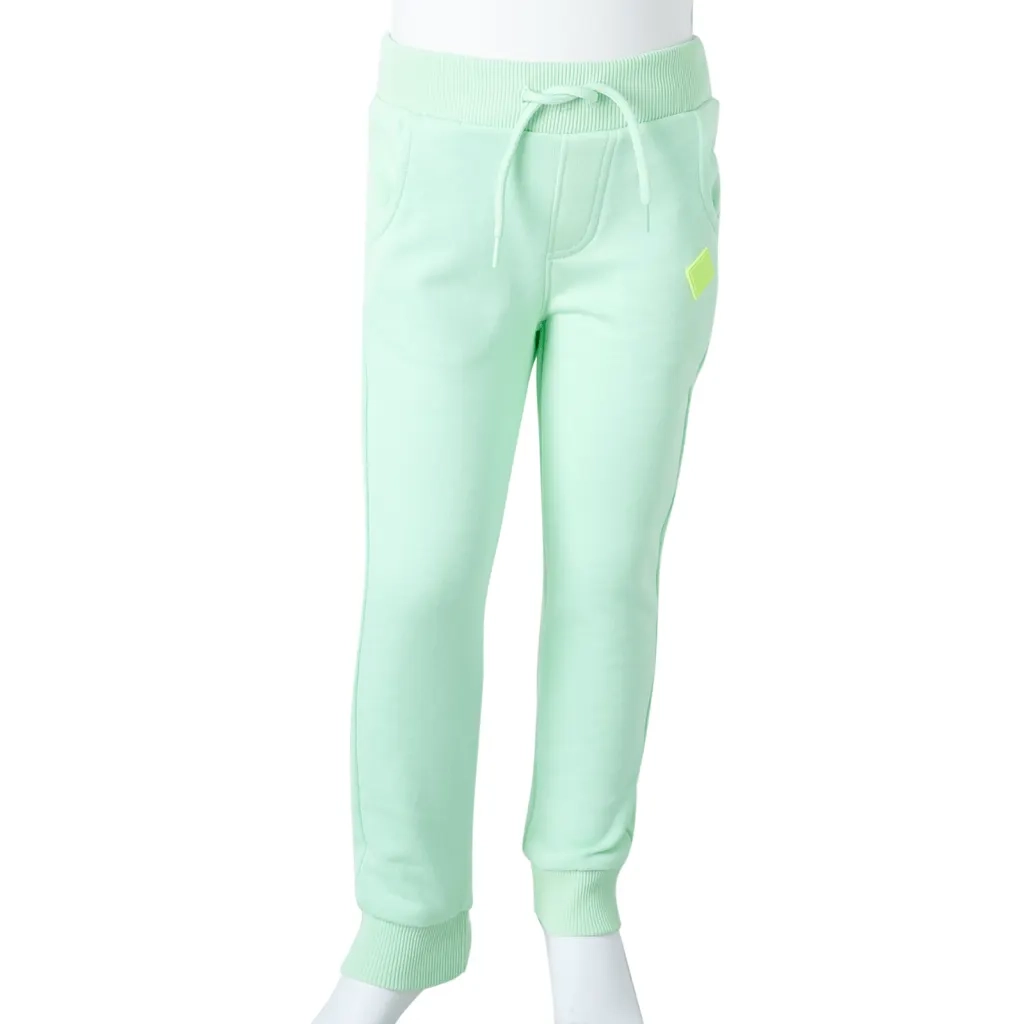 Pantaloni Tuta per Bambini Verde Brillante 116 CFW8650549