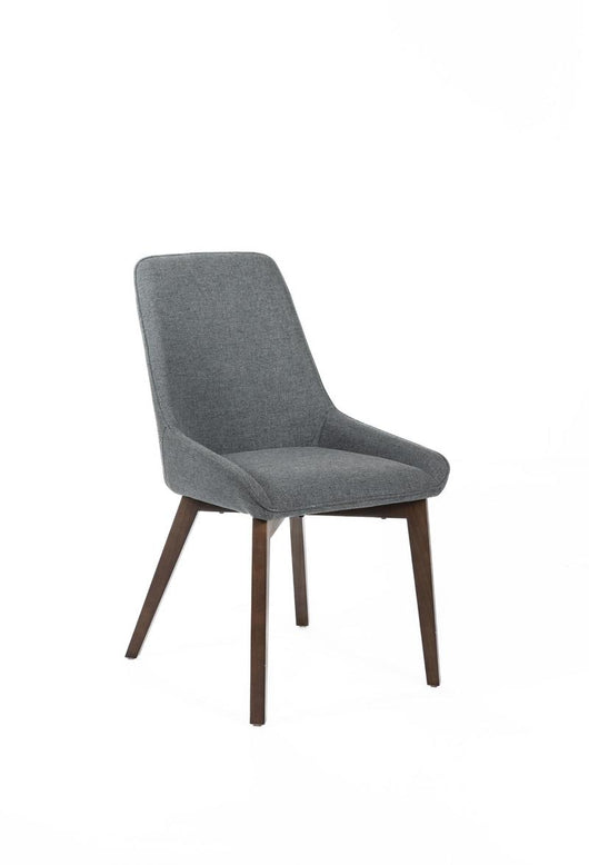 Set 4 Sedie 62x49,5xH87 cm in Tessuto Vera Grigio Scuro