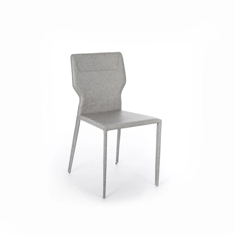 Sedia in similcuoio Kim 56cm X 44cm H 86.5cm Stones