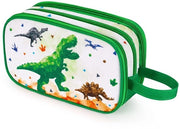 Toilette per bambini con tema dinosauro per ragazzi - Toilette per bambini, toilette appesa, borsa cosmetica per uomini, campeggio, viaggio, impermeabile, toilette portatile da regalo