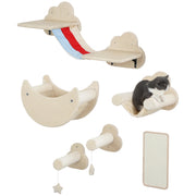 Gioco per Gatti con Piattaforme e Tiragraffi ¨C zephmum ¨C Beige