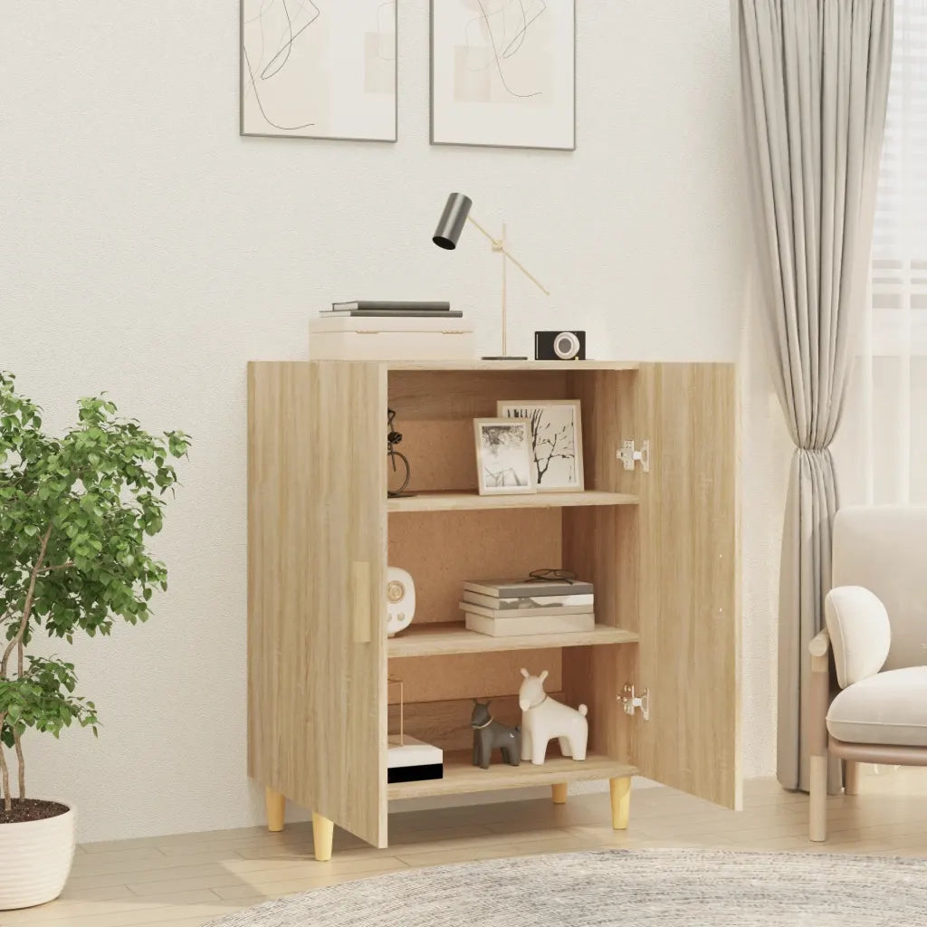Credenza Rovere Sonoma 70x34x90 cm in Legno Multistrato 812099