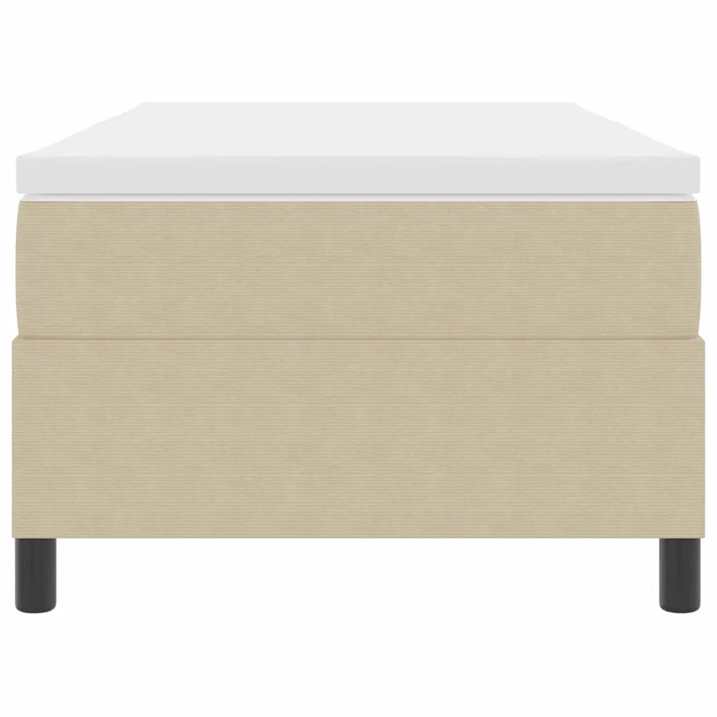 Letto a molle Grigio chiaro e bianco 80 x 200 cm 3337436