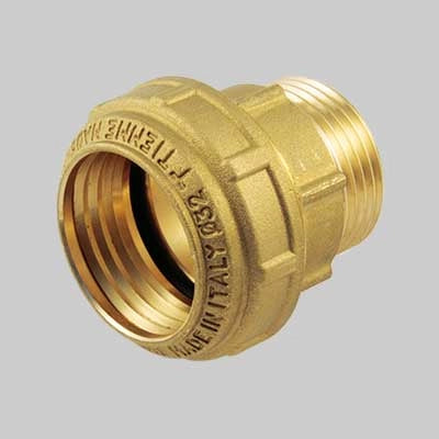 RACCORDO DIRITTO MASCHIO PN 25 COBRARING  32 x 1     TIEMME