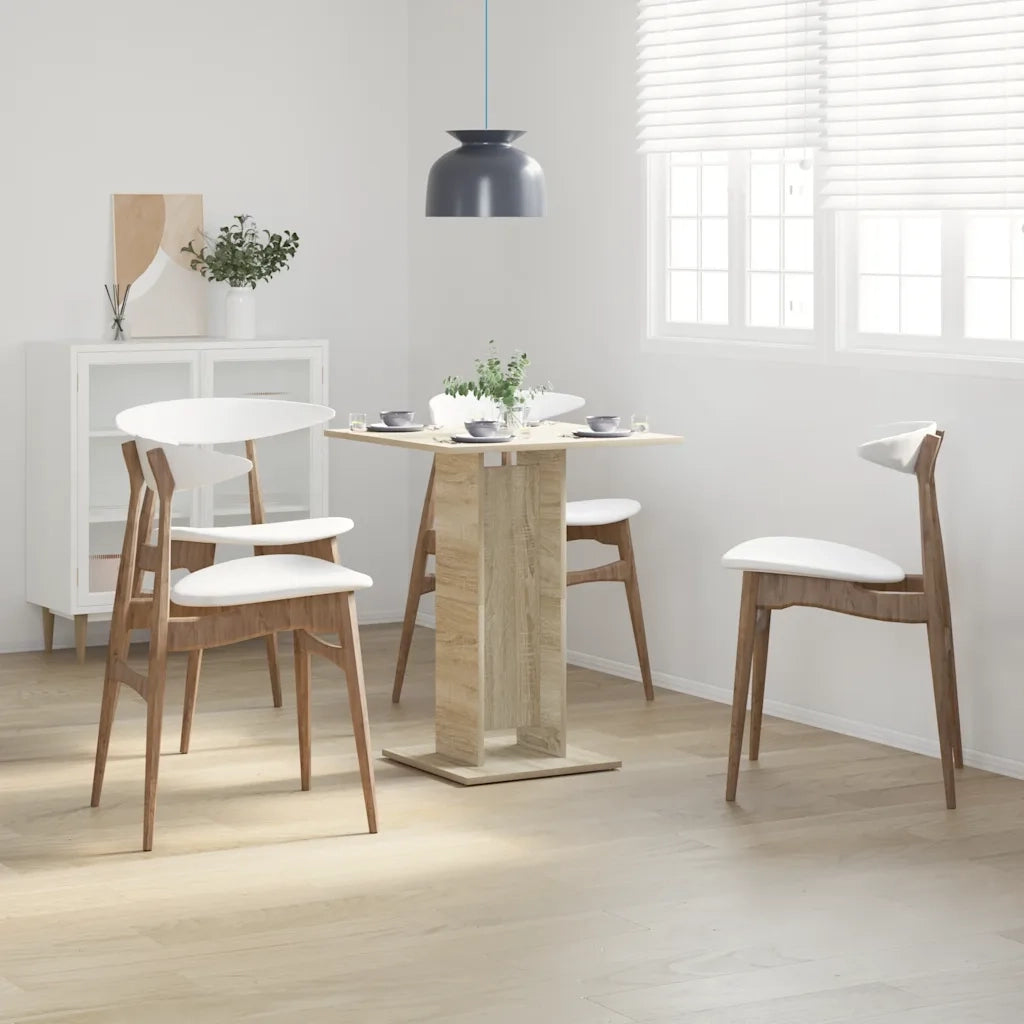 Tavolo da Bistrot Rovere Sonoma 60x60x75 cm Legno Multistrato 802105