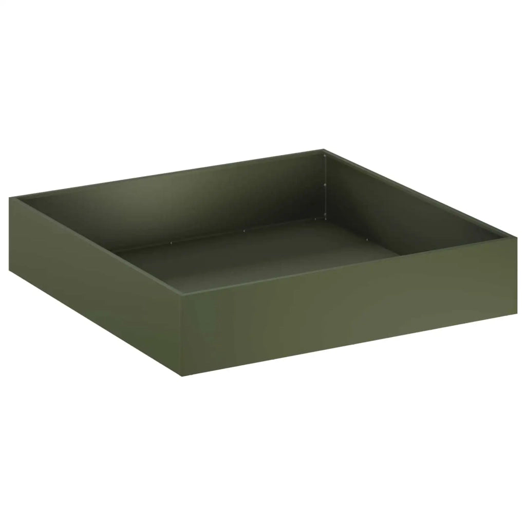 Vaso da giardino 2 pz Verde Oliva 80 x 80 x 20 cm 8005015