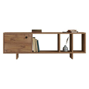 Fumane, Mobile Porta tv 4 Vani, 140x29x45h cm Marrone Rovere