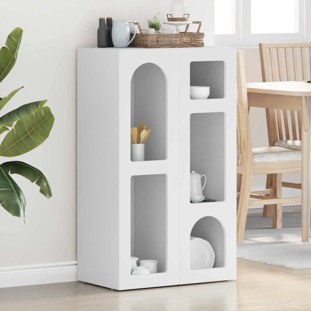 Credenza-Buffet-Armadio da cucina Bianco 59 x 35 x 100,5 cm Legno multistrato