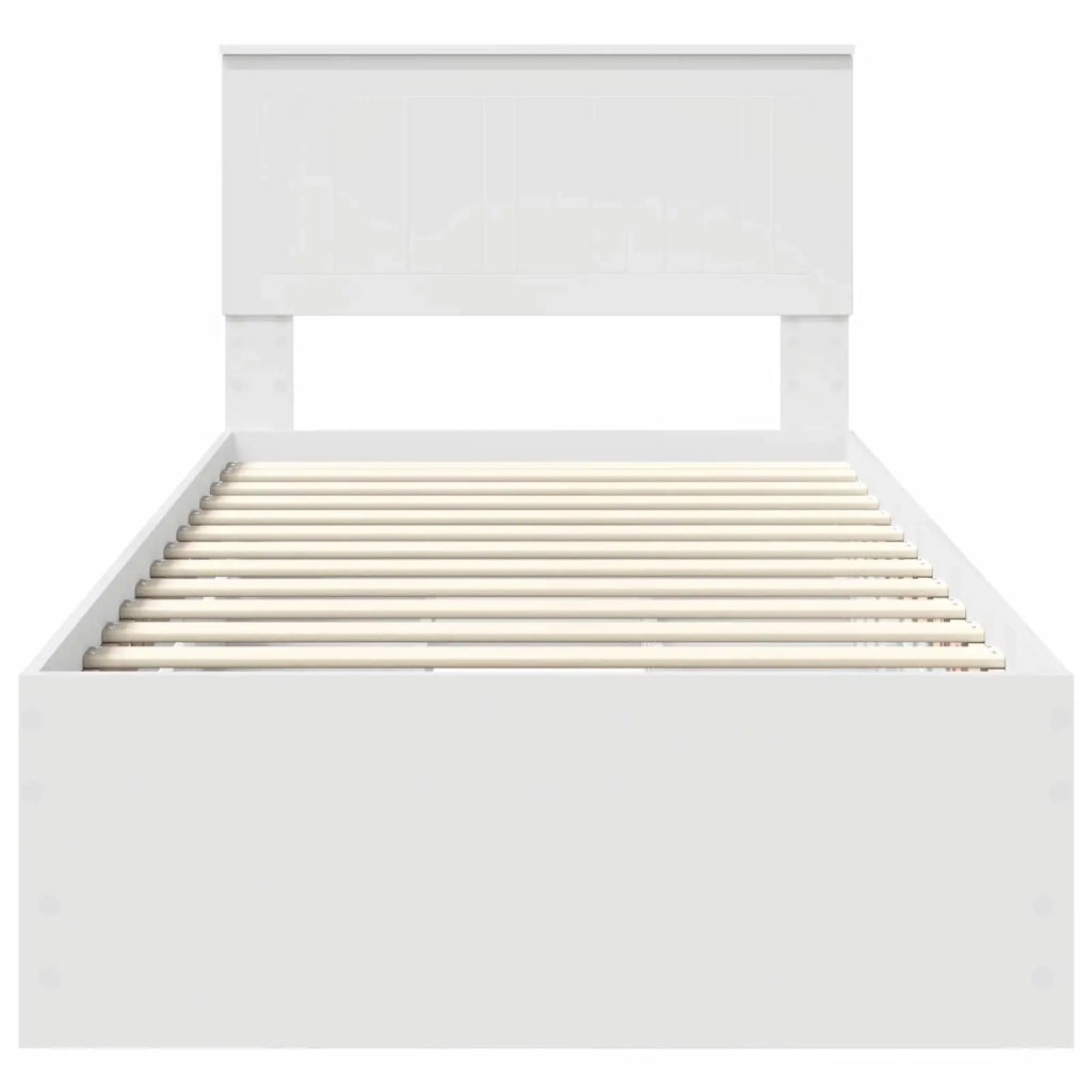 Struttura del letto Bianco 90 x 200 cm Legno Ingegnerizzato 3410742