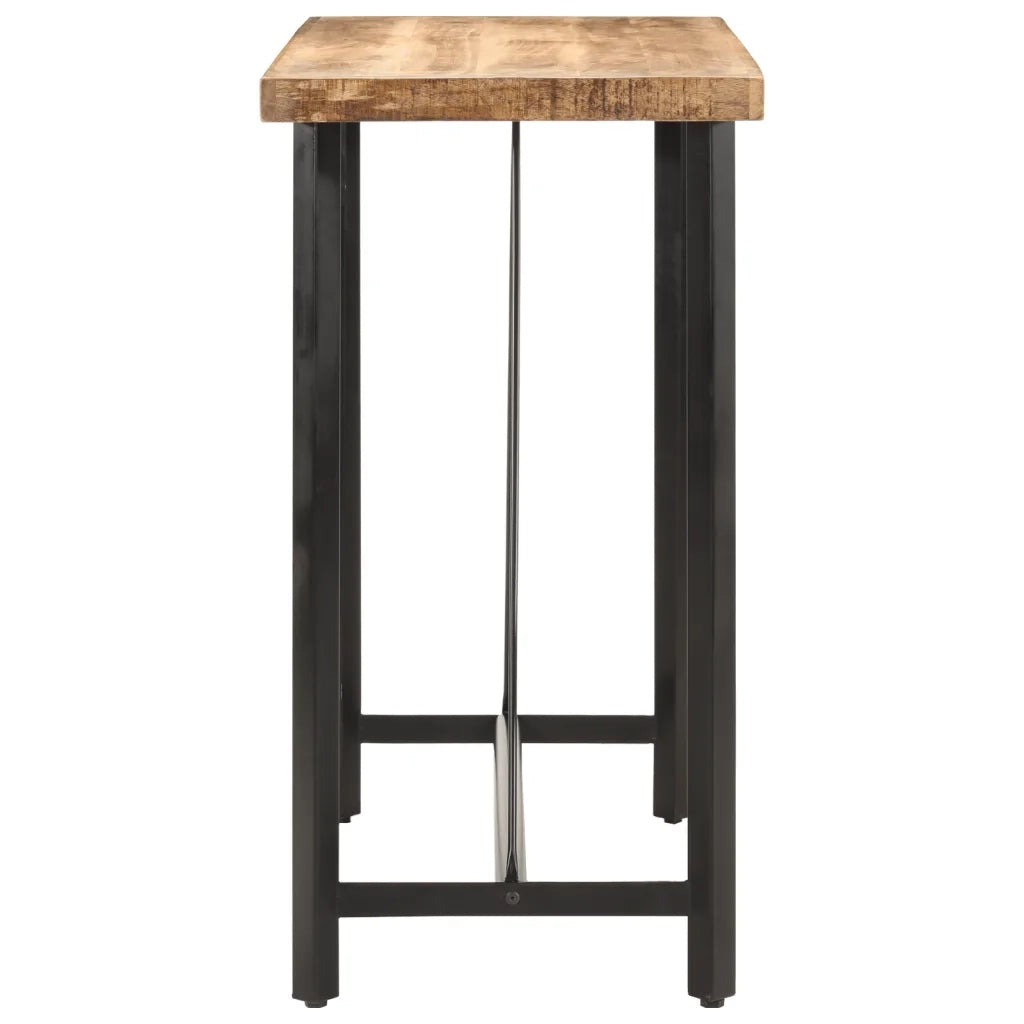 Tavolino da Bar 110x55x107 cm Legno Massello di Mango e Ferro