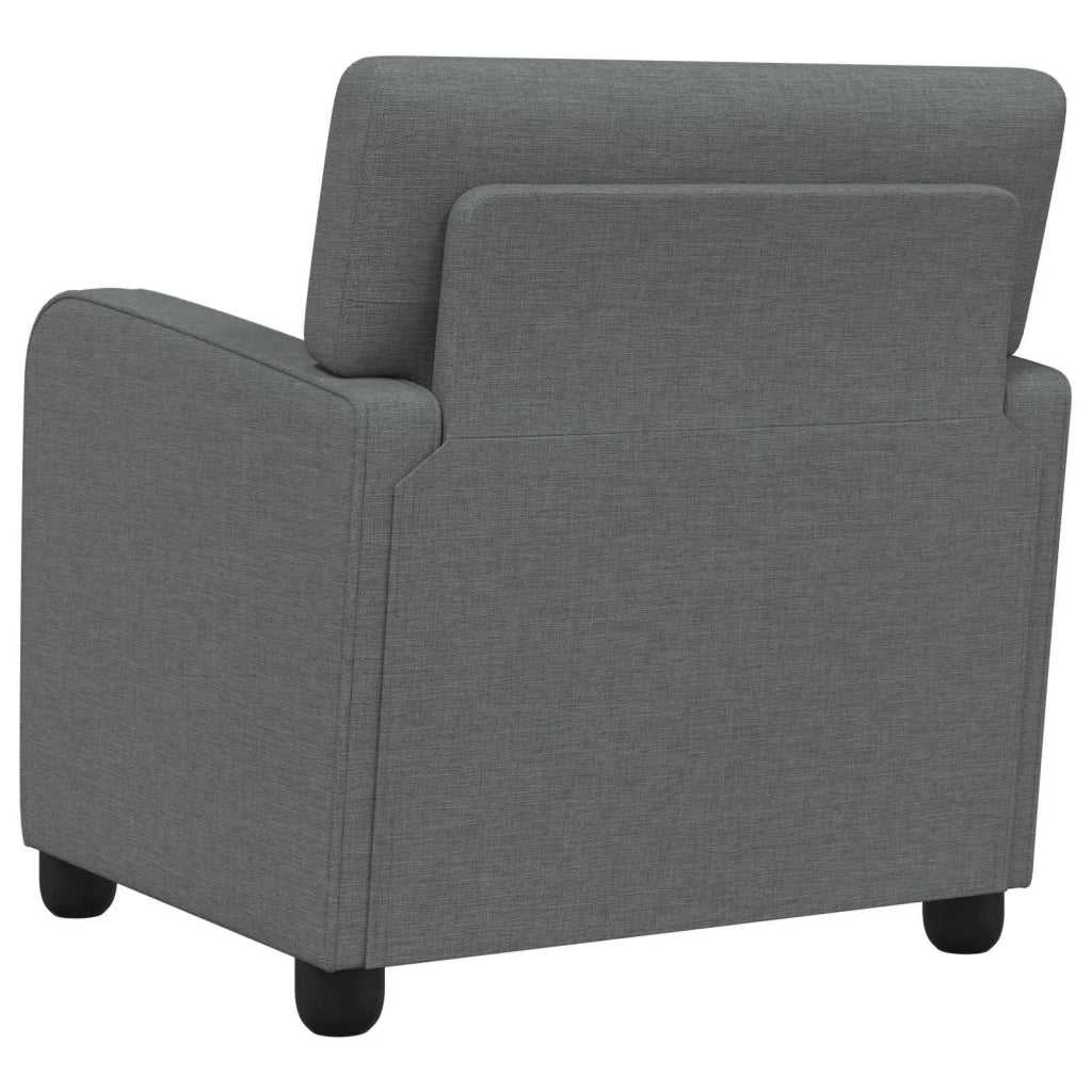 Poltrona Grigio Scuro Tessuto 42043394