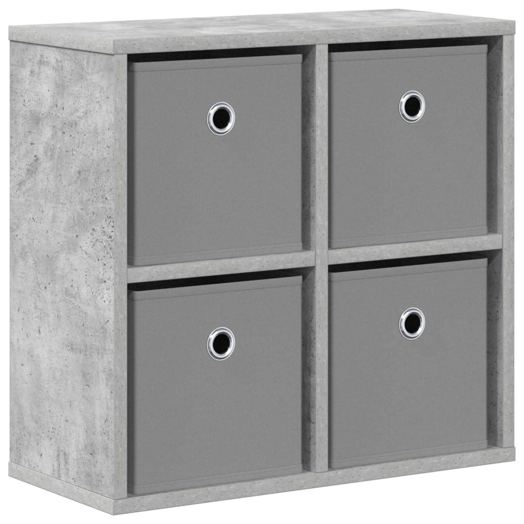 Credenza con cassetto Grigio cemento 49,5 x 22 x 47 cm