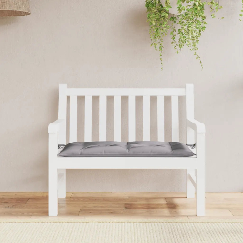 Cuscino per Panca-Cuscini per panchina Grigio 100x50x7 cm in Tessuto Oxford
