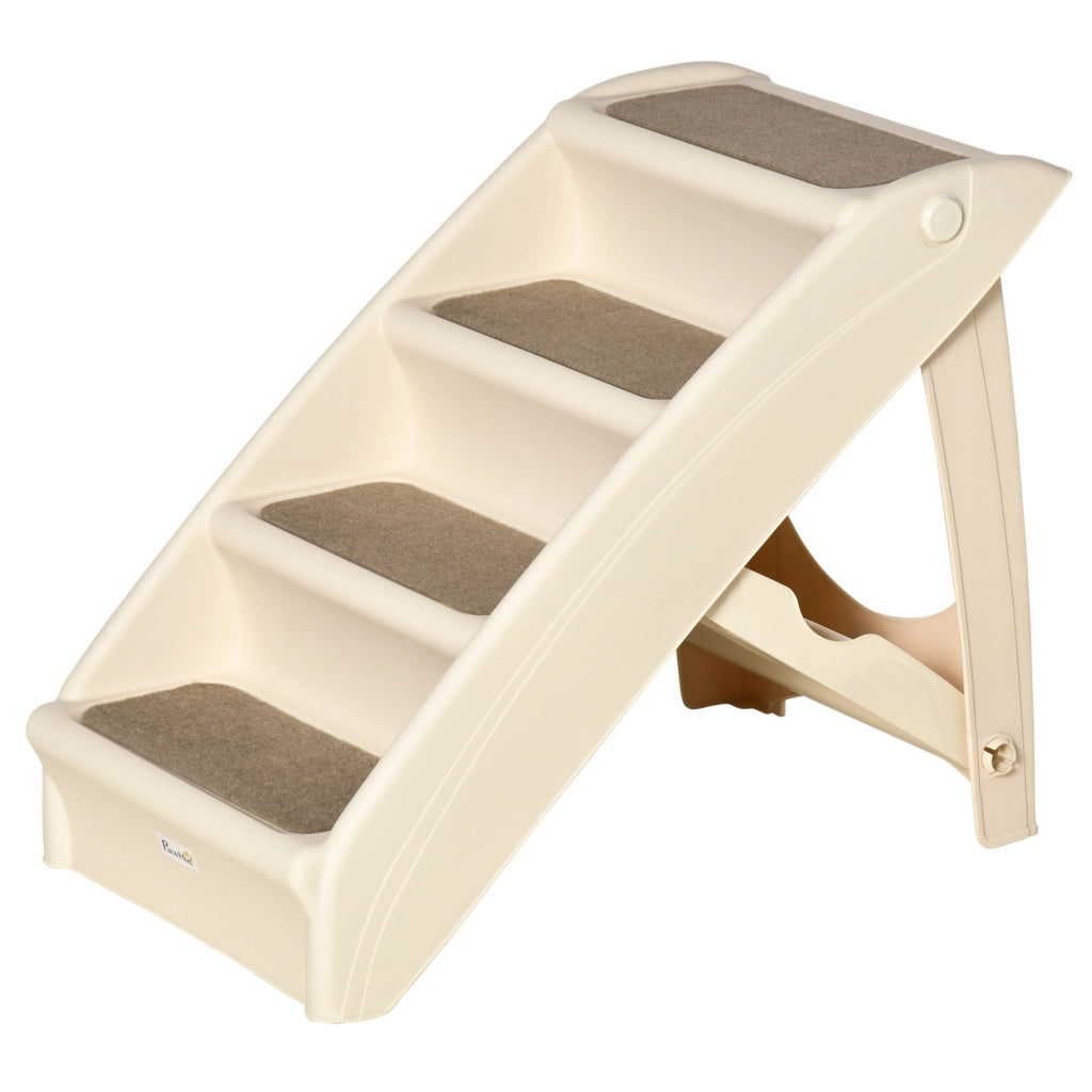 Scalino per Cani Gatti con Tappetini Antiscivolo ¨C zephmum ¨C 62x38x49,5 cm Beige