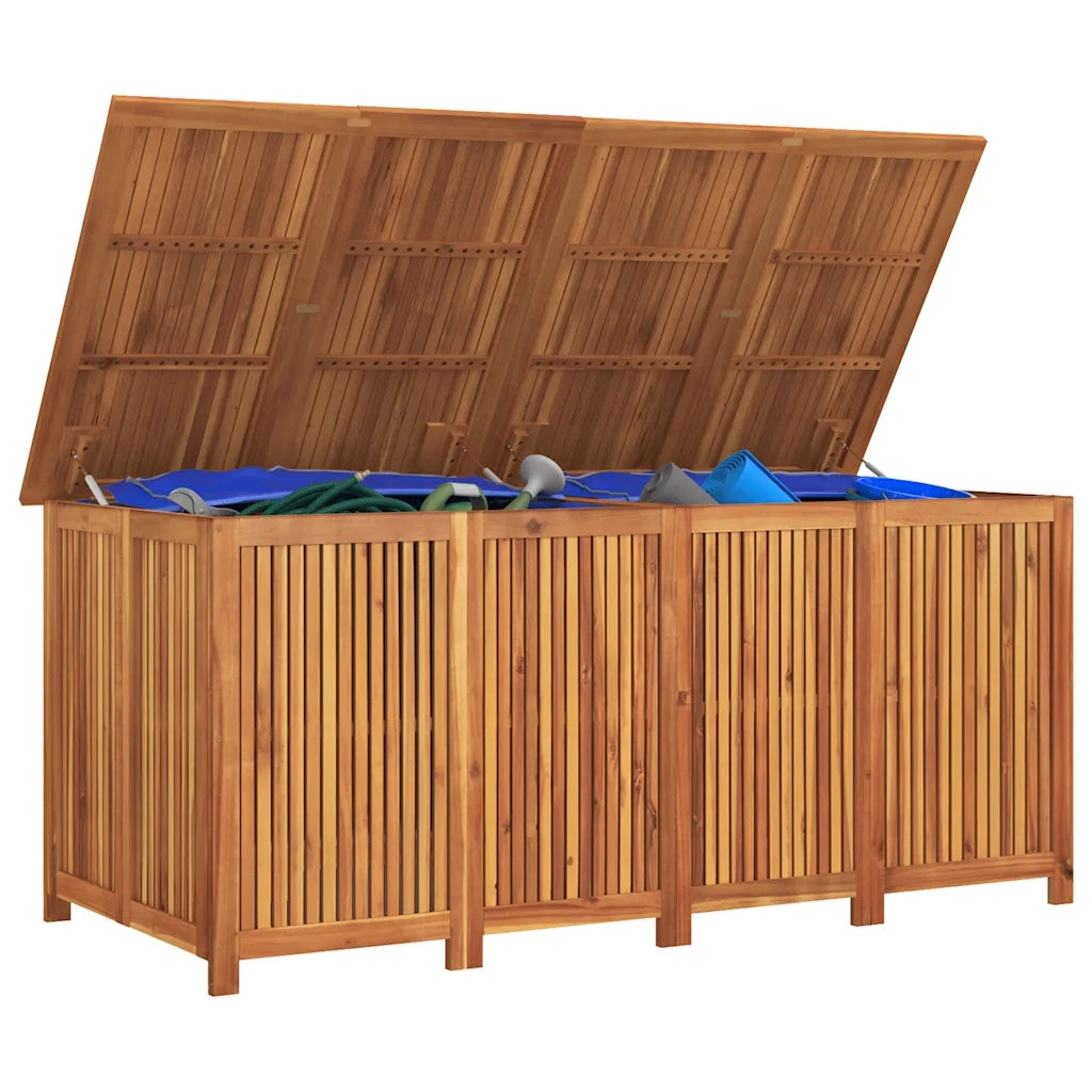 Contenitore da Giardino 200x80x75cm in Legno Massello di Acacia