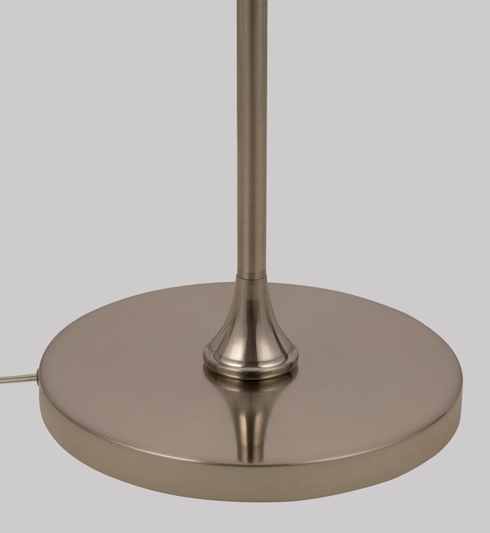 Lampada da terra Neoclassic in Metallo e Vetro Alicante Nickel